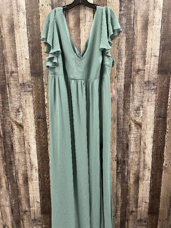 Dress Casual Maxi By Cme In Green, Size: 3x