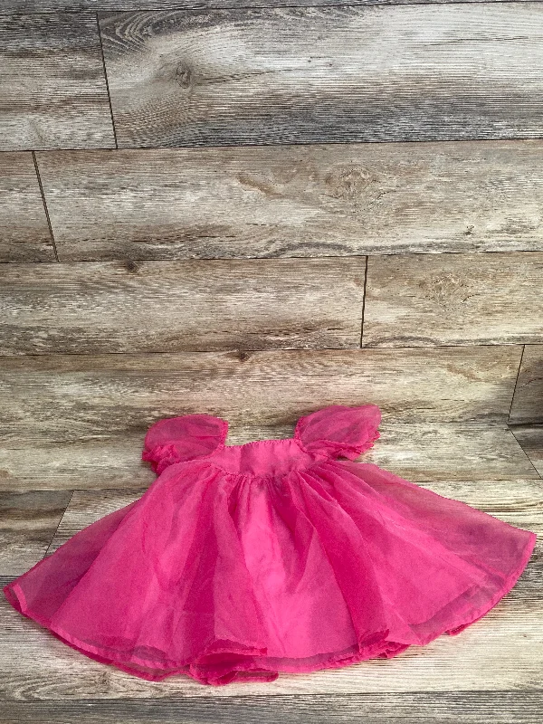 Shein Puff Sleeve Dress Pink sz 4T