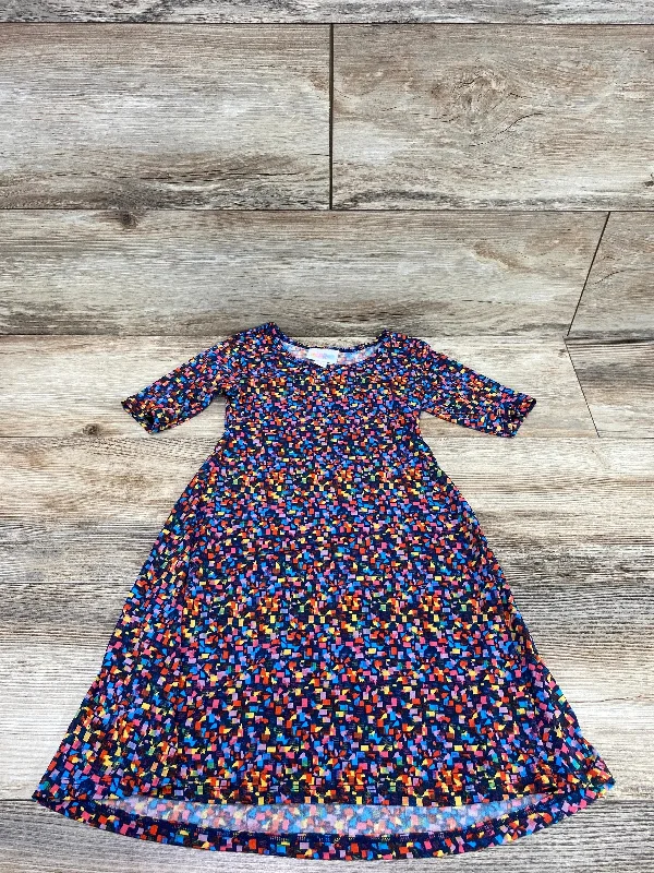 LulaRoe Swing Dress Blue sz 4T