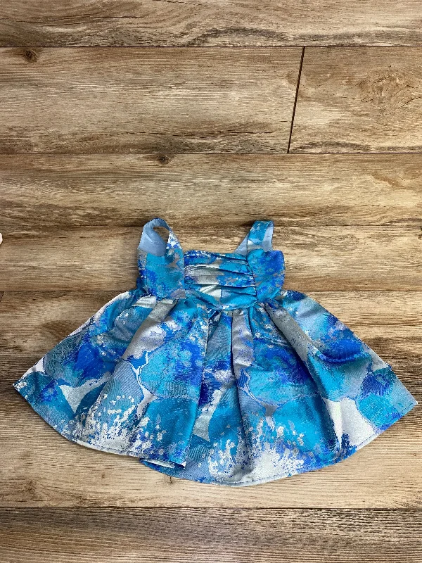 Halabaloo Watercolor Dress Blue sz 4T
