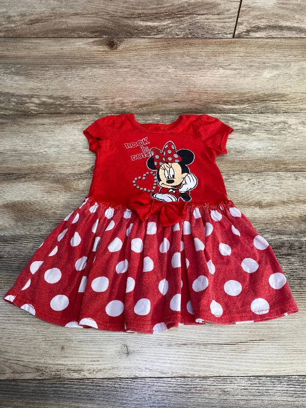 Disney Junior Minnie Mouse Dress Red sz 4T