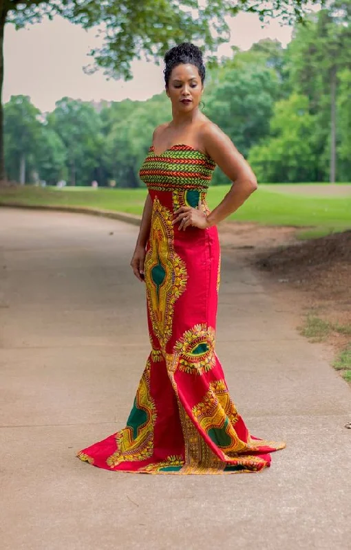 Dashiki Womens Long Dress