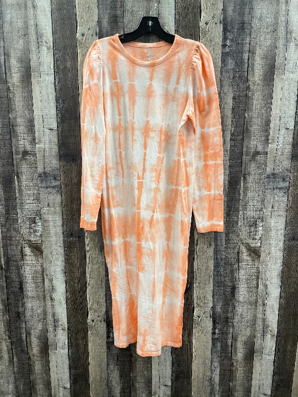 Dress Casual Maxi By Universal Thread In Orange, Size: M