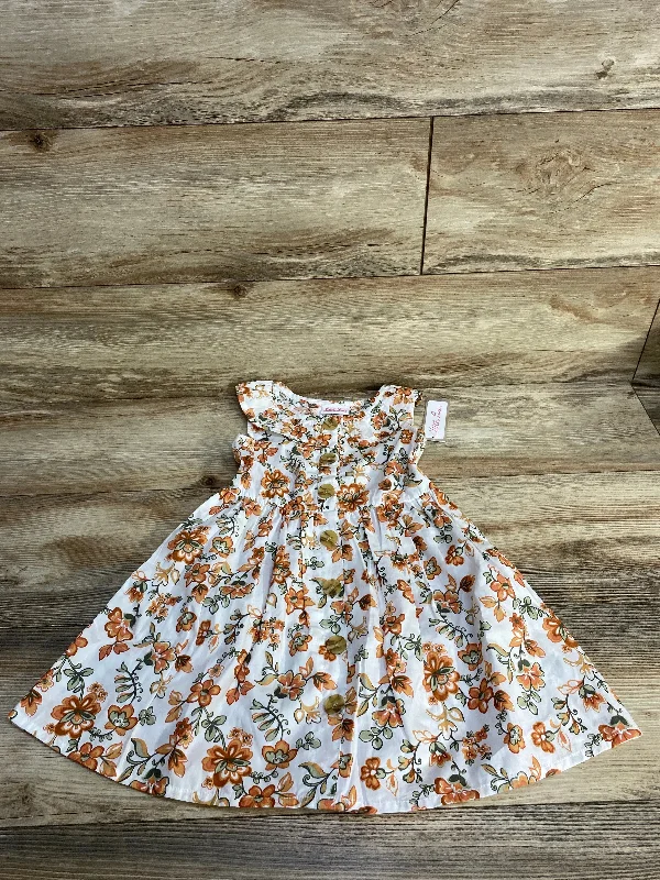 NEW Little Lass Floral Dress White sz 4T