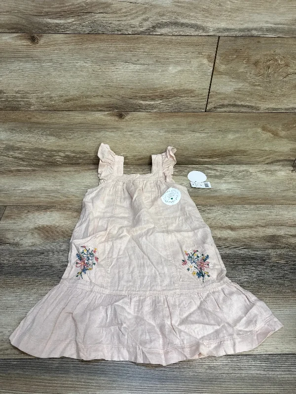 NEW Dip Sleeveless Embroidered Dress Pink sz 4T
