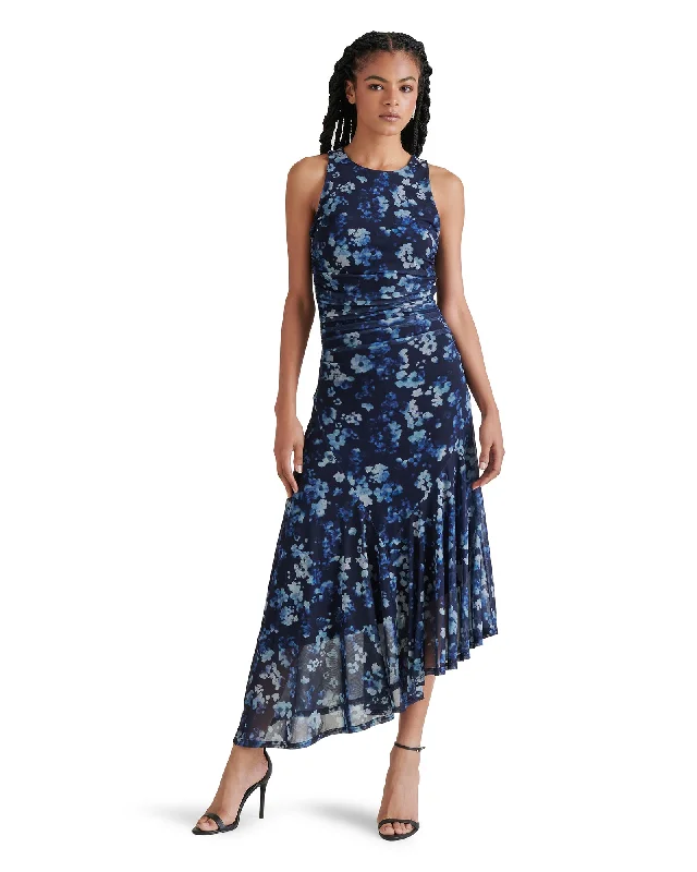 LANEY DRESS FLORAL INDIGO