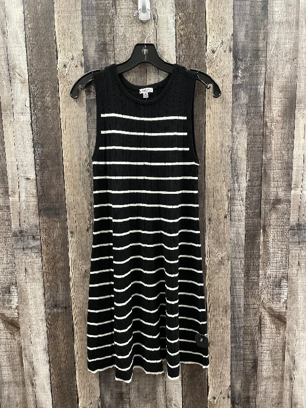 Dress Casual Short By Ophelia Roe In Black & White, Size: M