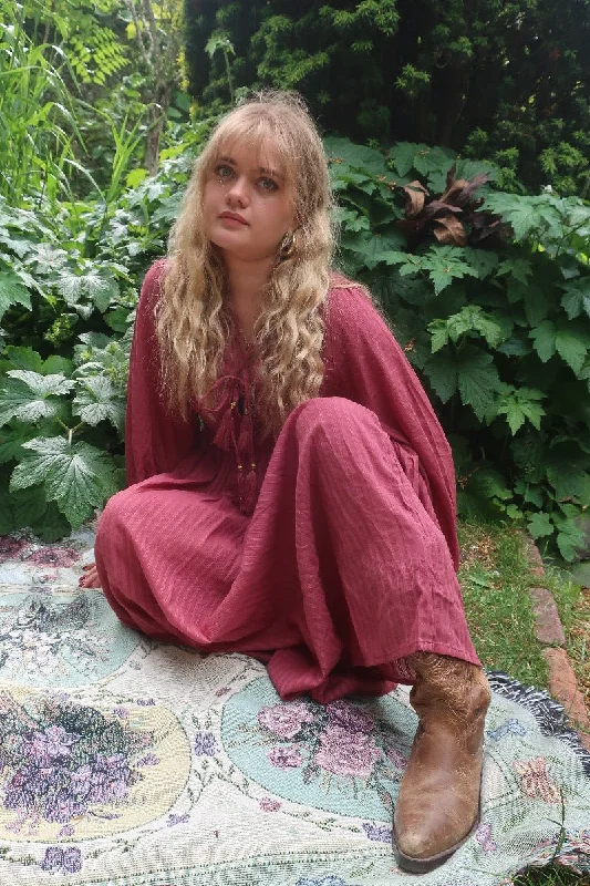 25% OFF Khroma Primrose Dress in Purple Sangria Indian Cotton