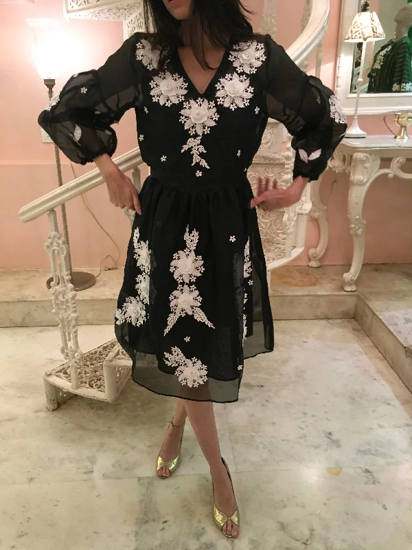 Silk organza dress