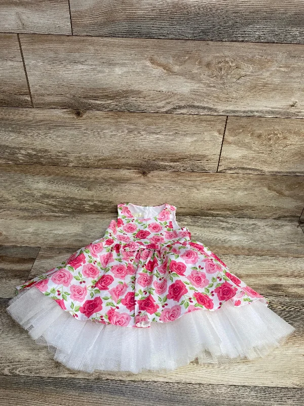 American Princess Floral Dress White sz 4T