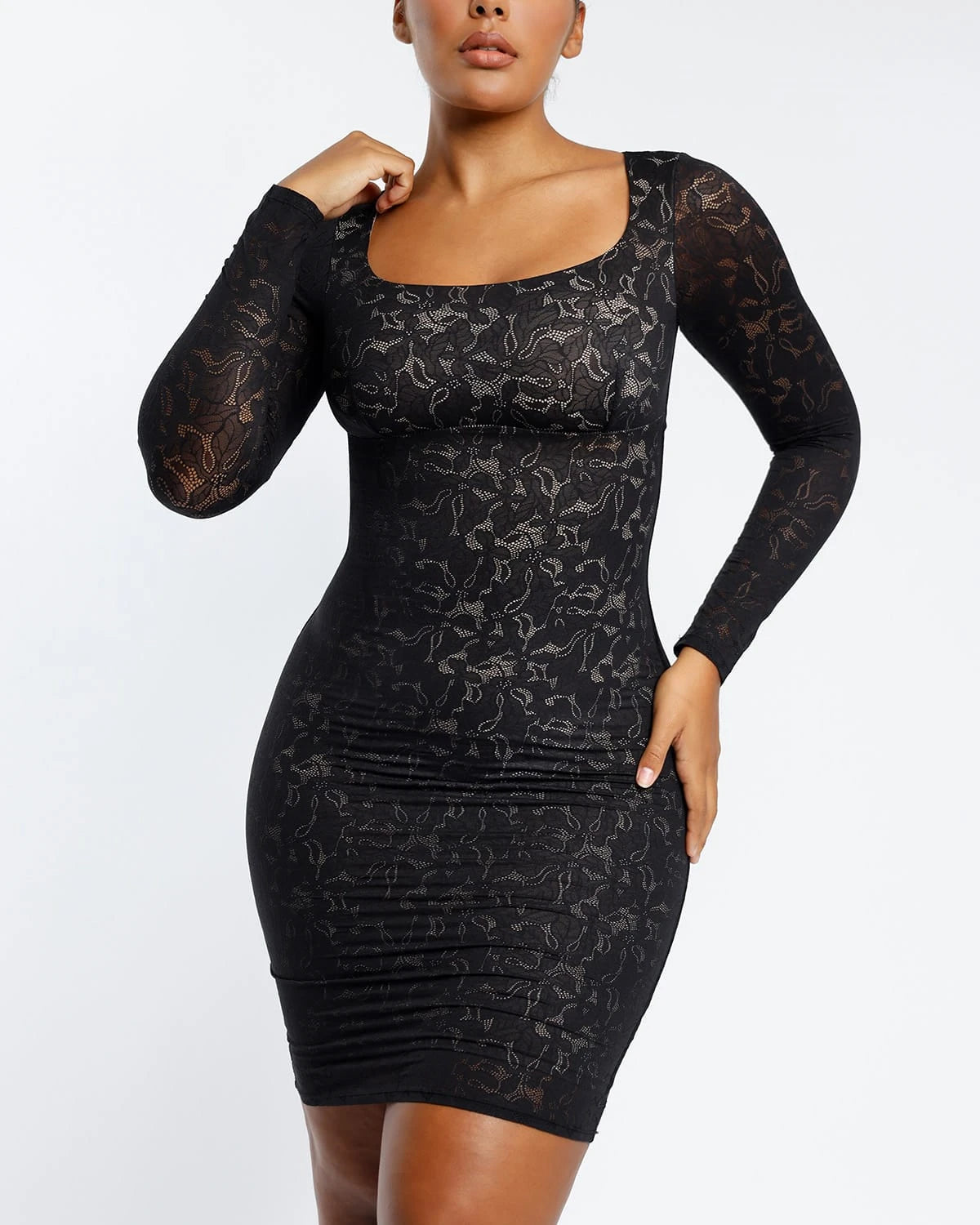 Lace Glamour Leavy Florals Midi Dress Stylish Silk Midi Dress