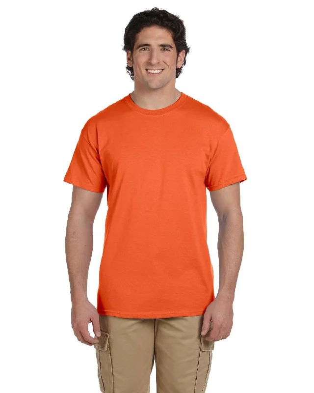 Fruit of the Loom 100% Cotton T-Shirt | Burnt Orange Terry Blend Velvet Blend Canvas Blend