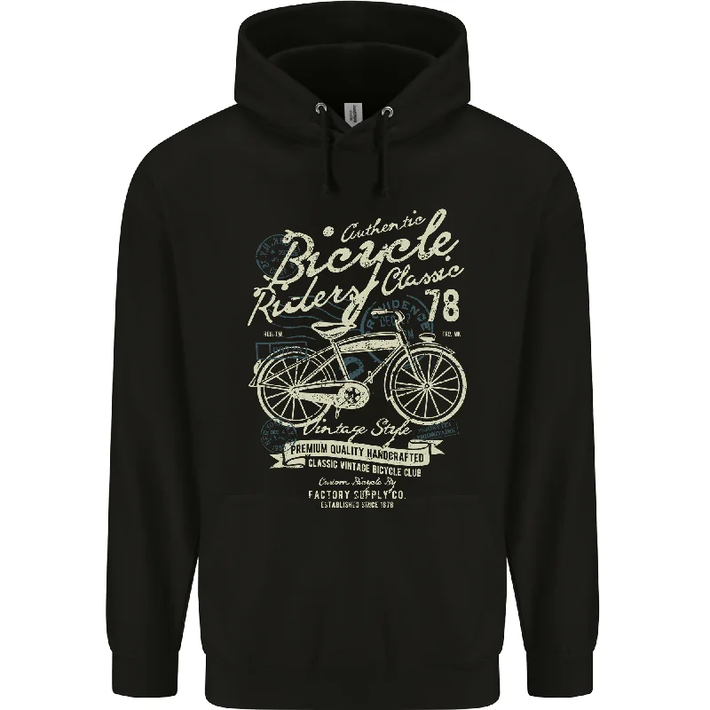 Bicycle Rider Classic Cyclist Funny Cycling Mens 80% Cotton Hoodie Hoodie with Hem Lace Feminine Delicate
