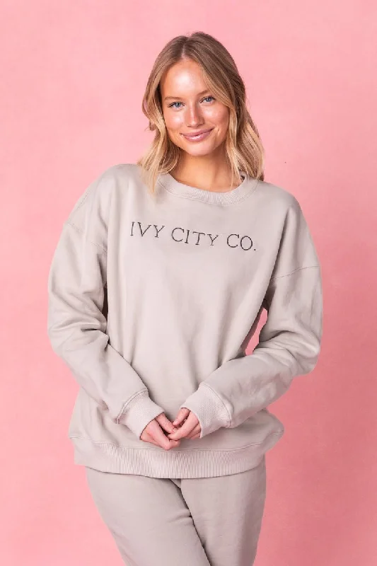 Ivy City Sweatshirt in Sage Hoodie with Gradient Ombre Colorful