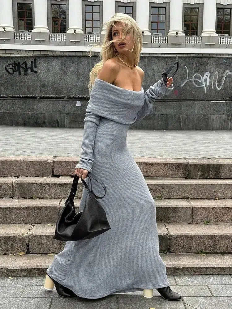 Old Money Maxi Dress Comfortable Ruffle Hem Maxi Dress