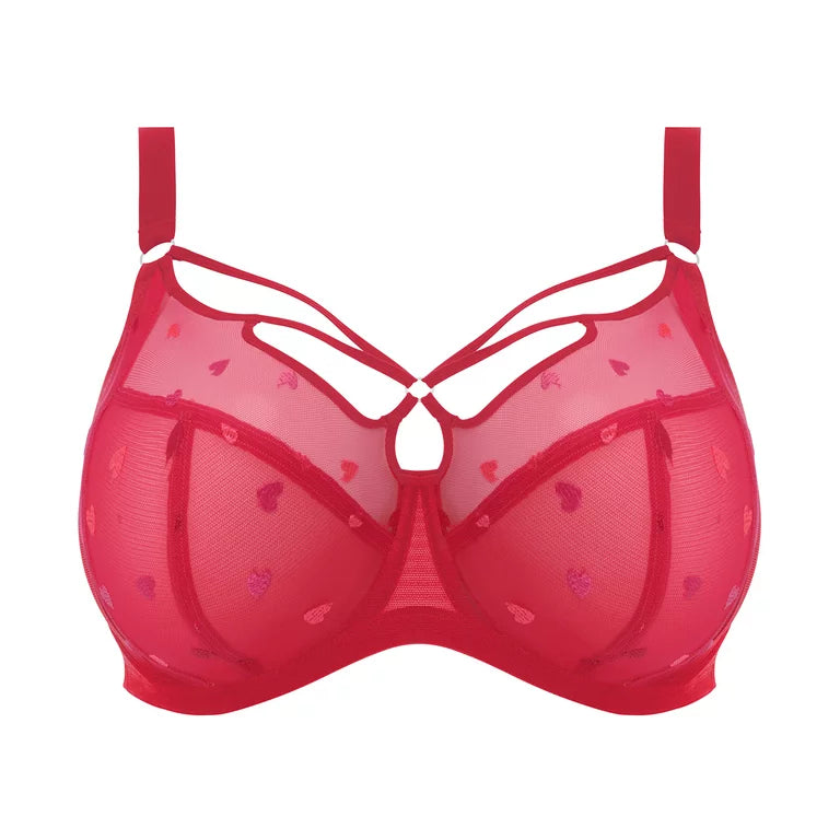 Elomi EL4353 Sachi Strappy Plunge Underwire Bra Supportive Cotton Bra