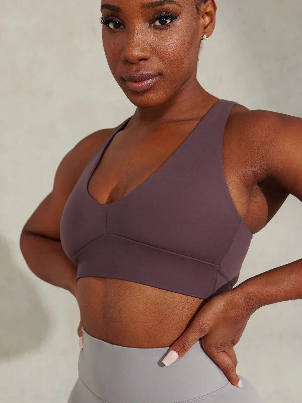 NKD Embody Sports Bra - Plum Adjustable Comfort Bra