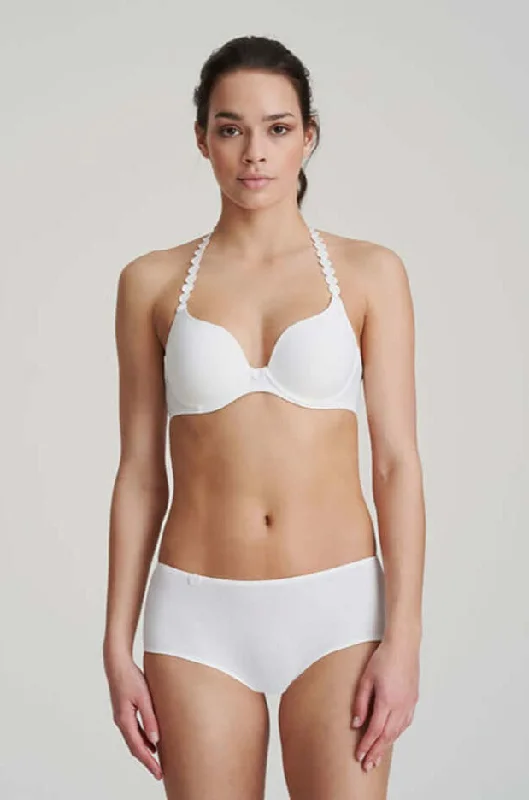 Tom Heart Shaped Bra in White Soft Mesh Bra