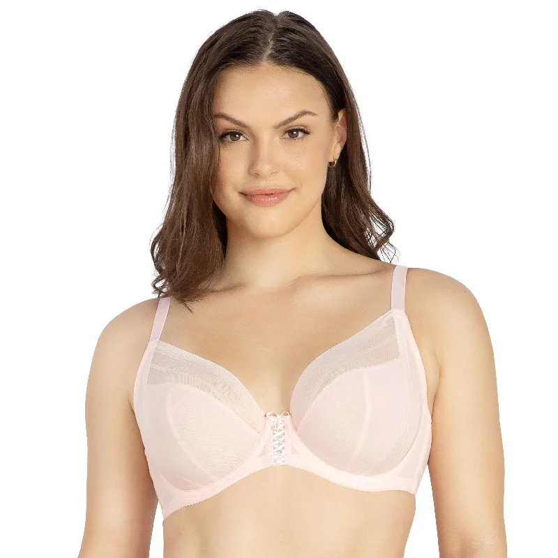 Shea Plunge Unlined Bra Sexy Mesh Bra