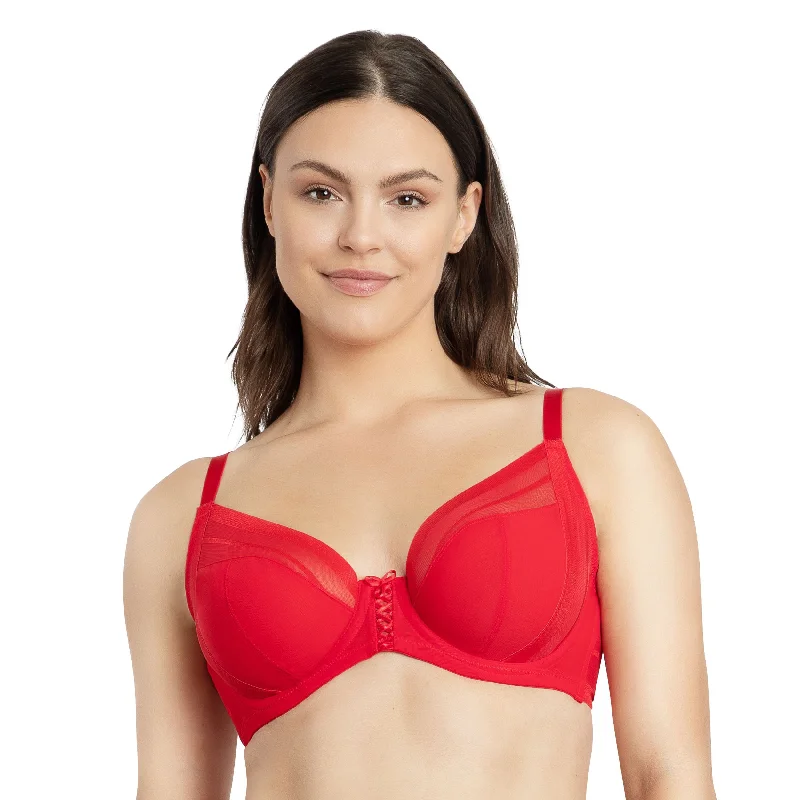 Shea Plunge Unlined Bra Soft Mesh Bralette