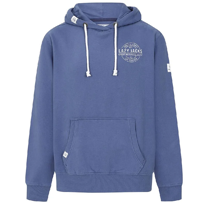 Lazy Jacks Super Soft Printed Hooded Sweatshirt LJ21 Hoodie with Zipper Placket Modern Functional