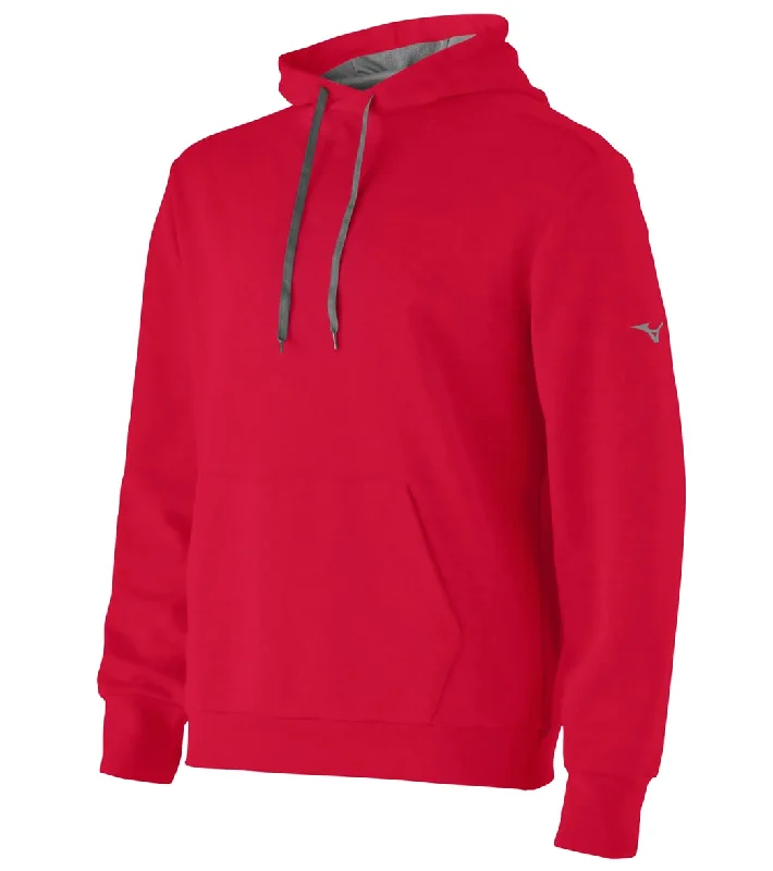 Mizuno Youth Challenger Hoodie Red Hoodie with Back Slit Movement Comfort