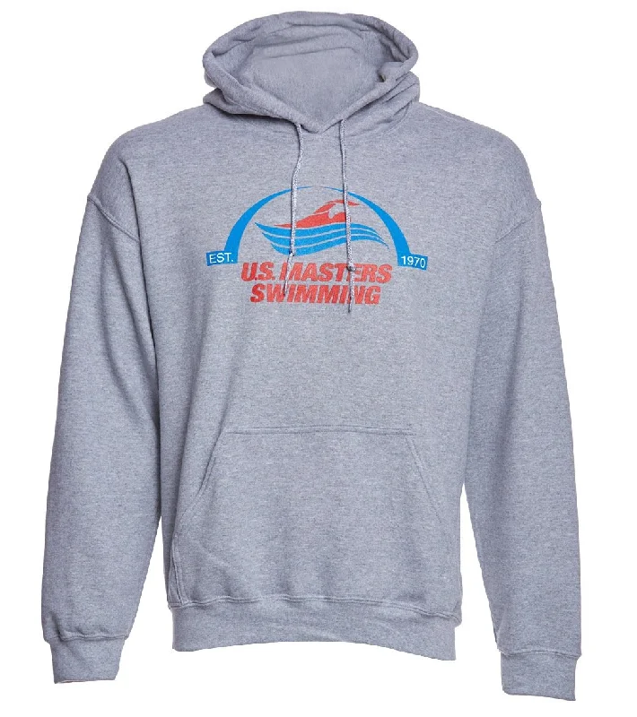 USMS Classic Hooded Sweatshirt Sport Grey Oversized Hoodie Comfort Casual