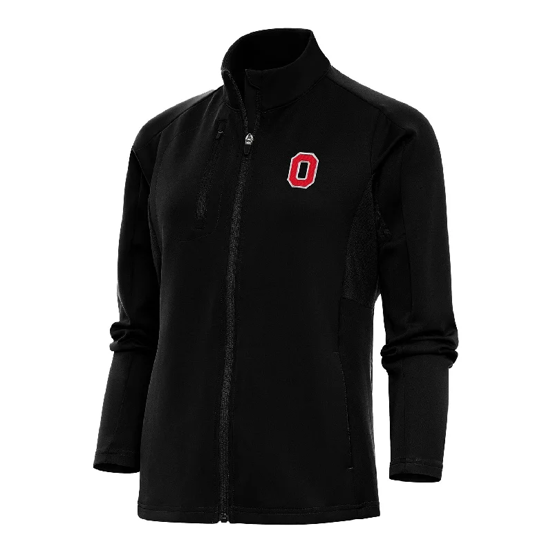 Ladies Ohio State Buckeyes Full Zip Generation Black Jacket Knit Jacket Woven Jacket Fleece Jacket