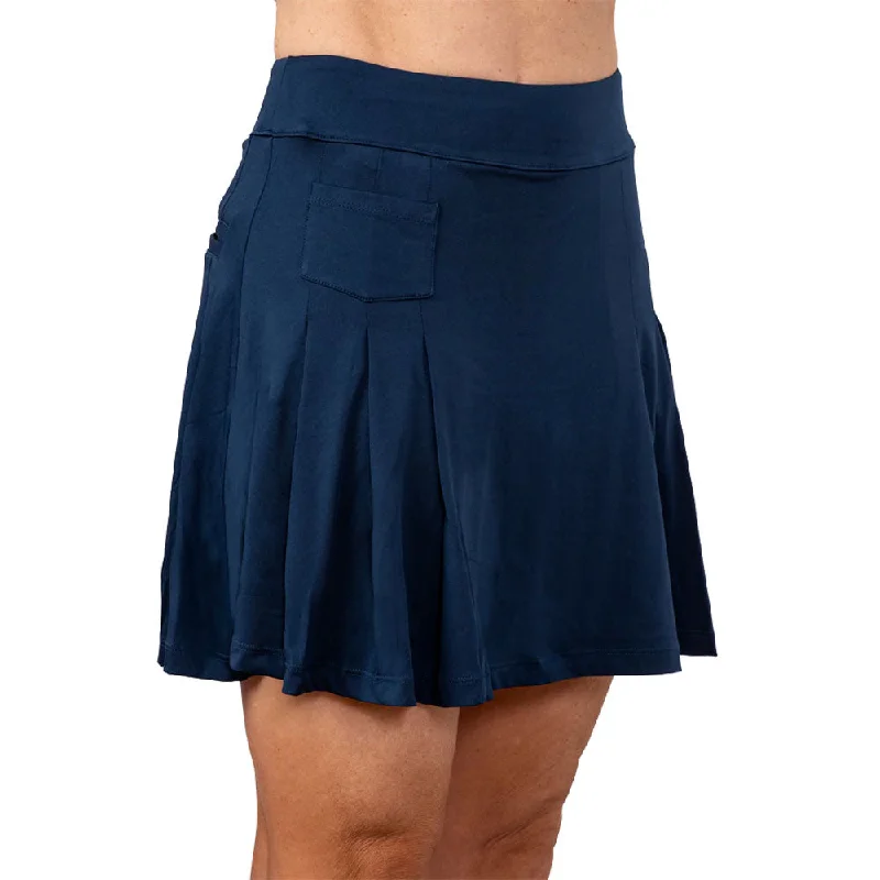 Scratch Seventy Veronica Navy 17in Womens Golf Skort leather skirt refined